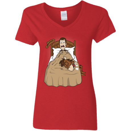 T-Shirts Red / S TOY PADRINO Women's V-Neck T-Shirt