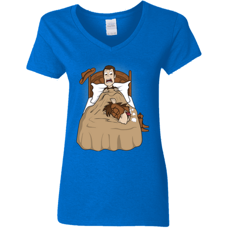 T-Shirts Royal / S TOY PADRINO Women's V-Neck T-Shirt