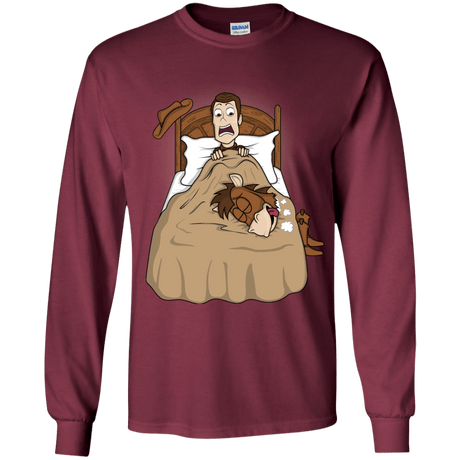 T-Shirts Maroon / YS TOY PADRINO Youth Long Sleeve T-Shirt