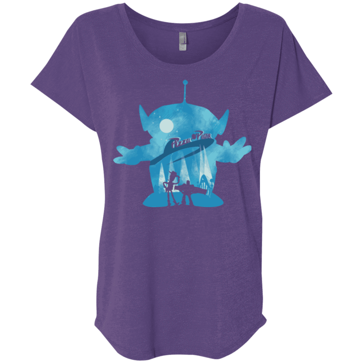 T-Shirts Purple Rush / X-Small Toy Portrait Triblend Dolman Sleeve