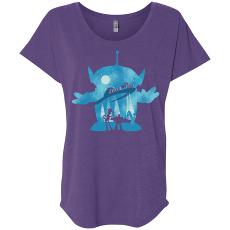 T-Shirts Purple Rush / X-Small Toy Portrait Triblend Dolman Sleeve