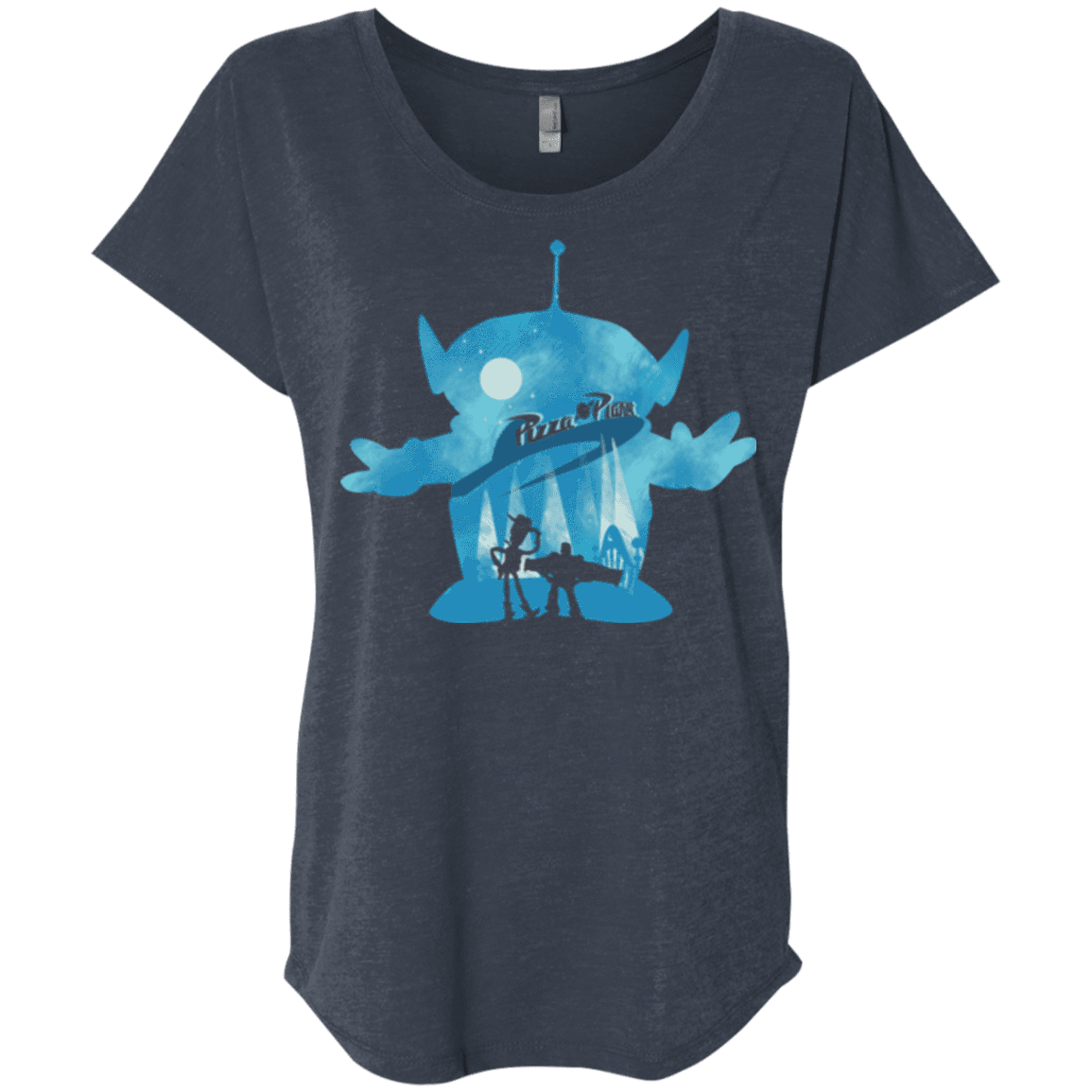 T-Shirts Vintage Navy / X-Small Toy Portrait Triblend Dolman Sleeve