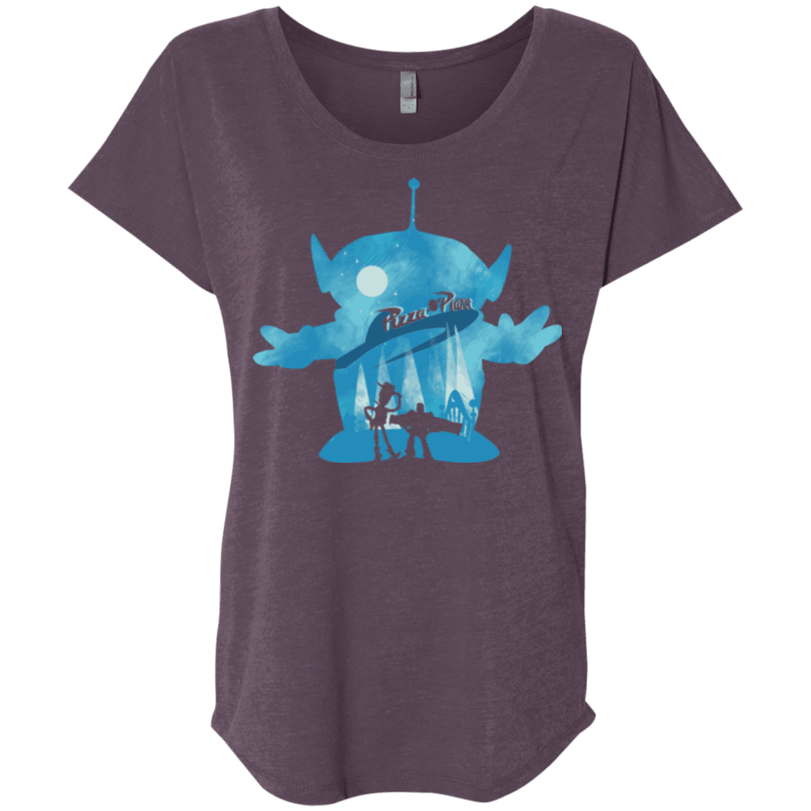 T-Shirts Vintage Purple / X-Small Toy Portrait Triblend Dolman Sleeve