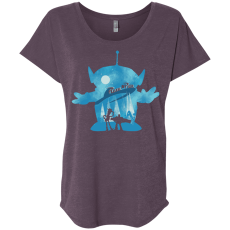 T-Shirts Vintage Purple / X-Small Toy Portrait Triblend Dolman Sleeve