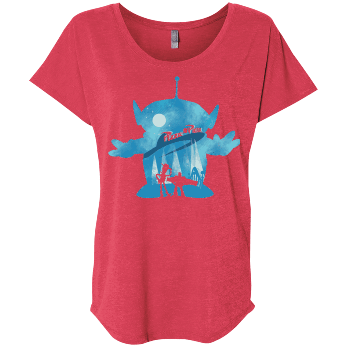 T-Shirts Vintage Red / X-Small Toy Portrait Triblend Dolman Sleeve