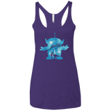 T-Shirts Purple Rush / X-Small Toy Portrait Women's Triblend Racerback Tank