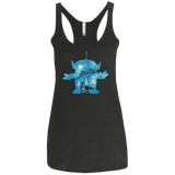 T-Shirts Vintage Black / X-Small Toy Portrait Women's Triblend Racerback Tank