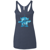 T-Shirts Vintage Navy / X-Small Toy Portrait Women's Triblend Racerback Tank