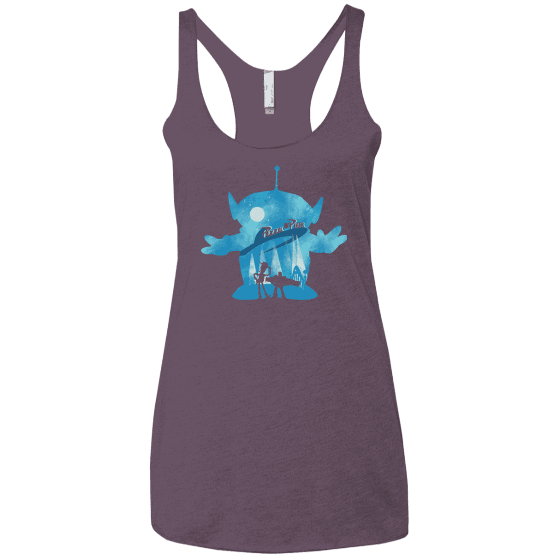 T-Shirts Vintage Purple / X-Small Toy Portrait Women's Triblend Racerback Tank