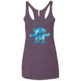 T-Shirts Vintage Purple / X-Small Toy Portrait Women's Triblend Racerback Tank