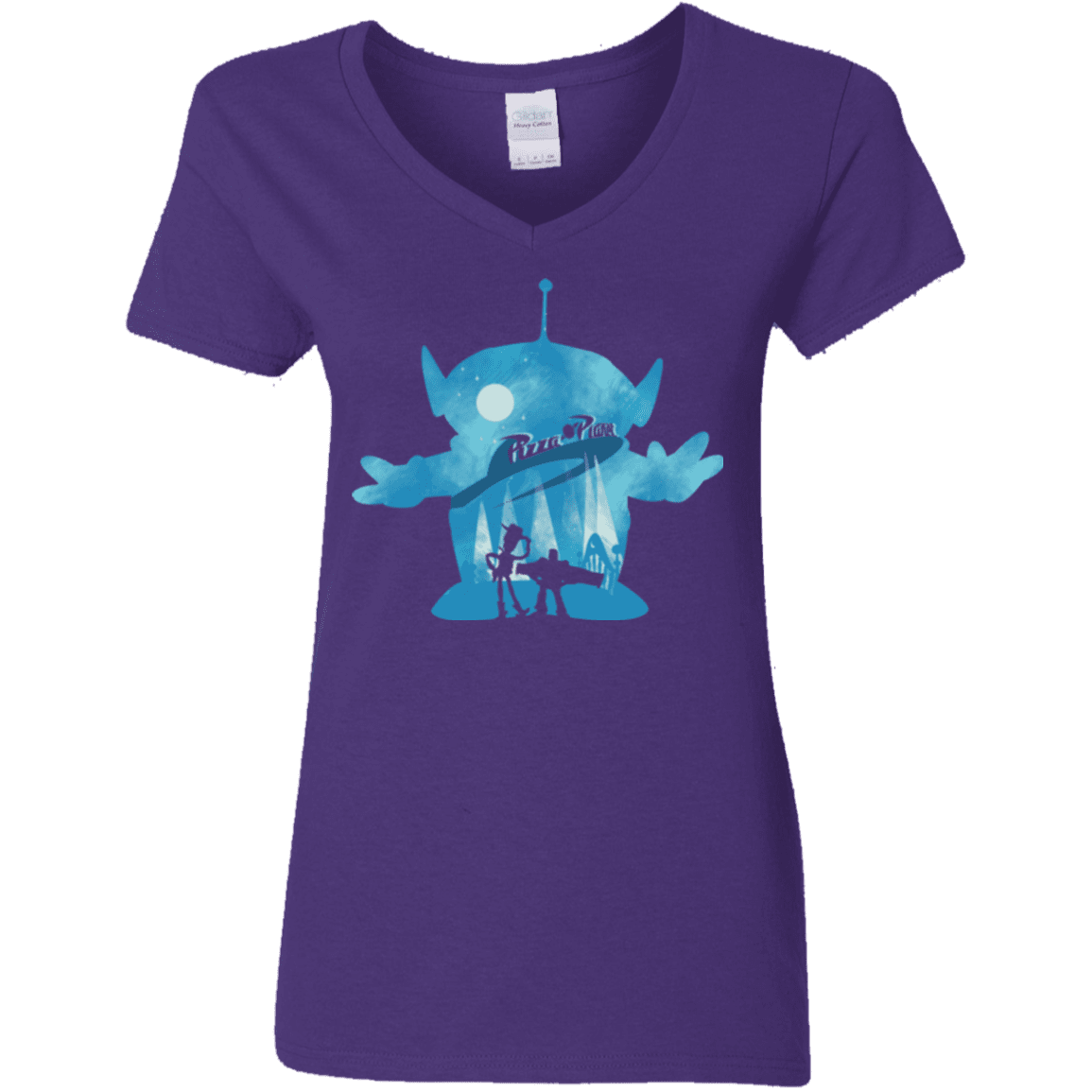 T-Shirts Purple / S Toy Portrait Women's V-Neck T-Shirt