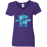 T-Shirts Purple / S Toy Portrait Women's V-Neck T-Shirt