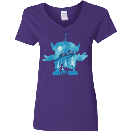 T-Shirts Purple / S Toy Portrait Women's V-Neck T-Shirt