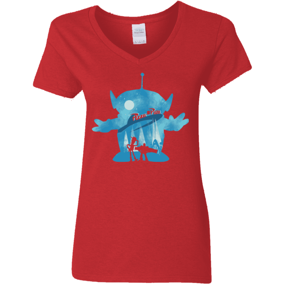 T-Shirts Red / S Toy Portrait Women's V-Neck T-Shirt