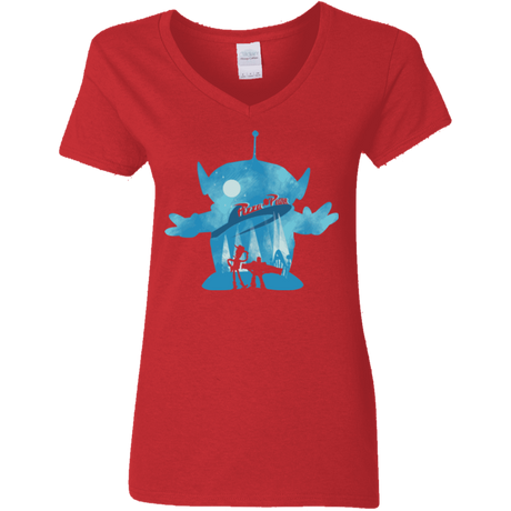 T-Shirts Red / S Toy Portrait Women's V-Neck T-Shirt