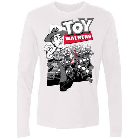 T-Shirts White / Small Toy Walkers Men's Premium Long Sleeve