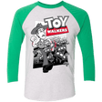 T-Shirts Heather White/Envy / X-Small Toy Walkers Men's Triblend 3/4 Sleeve