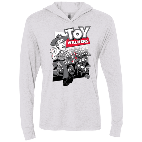 T-Shirts Heather White / X-Small Toy Walkers Triblend Long Sleeve Hoodie Tee