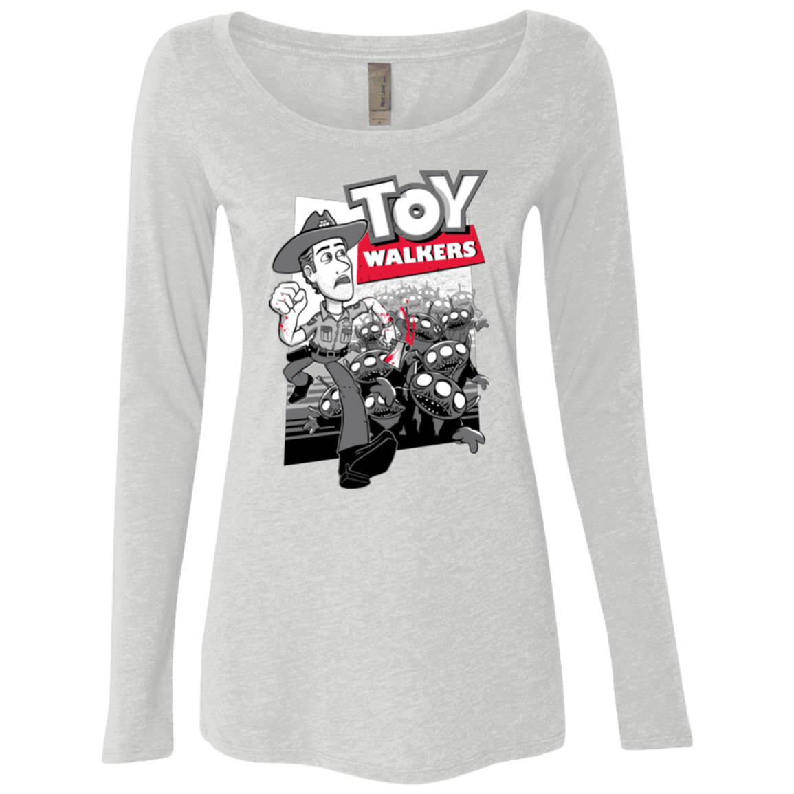 T-Shirts Heather White / Small Toy Walkers Women's Triblend Long Sleeve Shirt