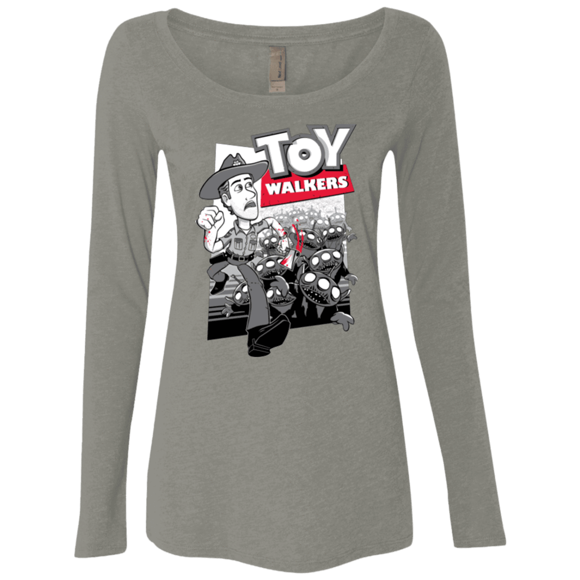 T-Shirts Venetian Grey / Small Toy Walkers Women's Triblend Long Sleeve Shirt