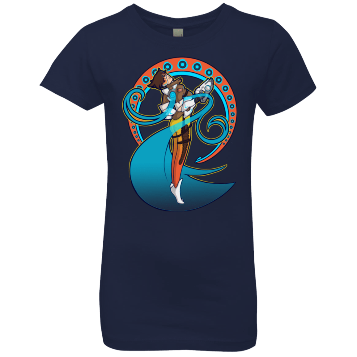 T-Shirts Midnight Navy / YXS Tracer Nouveau Girls Premium T-Shirt