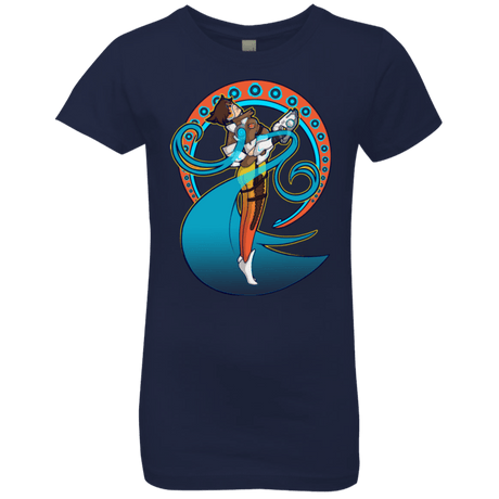 T-Shirts Midnight Navy / YXS Tracer Nouveau Girls Premium T-Shirt