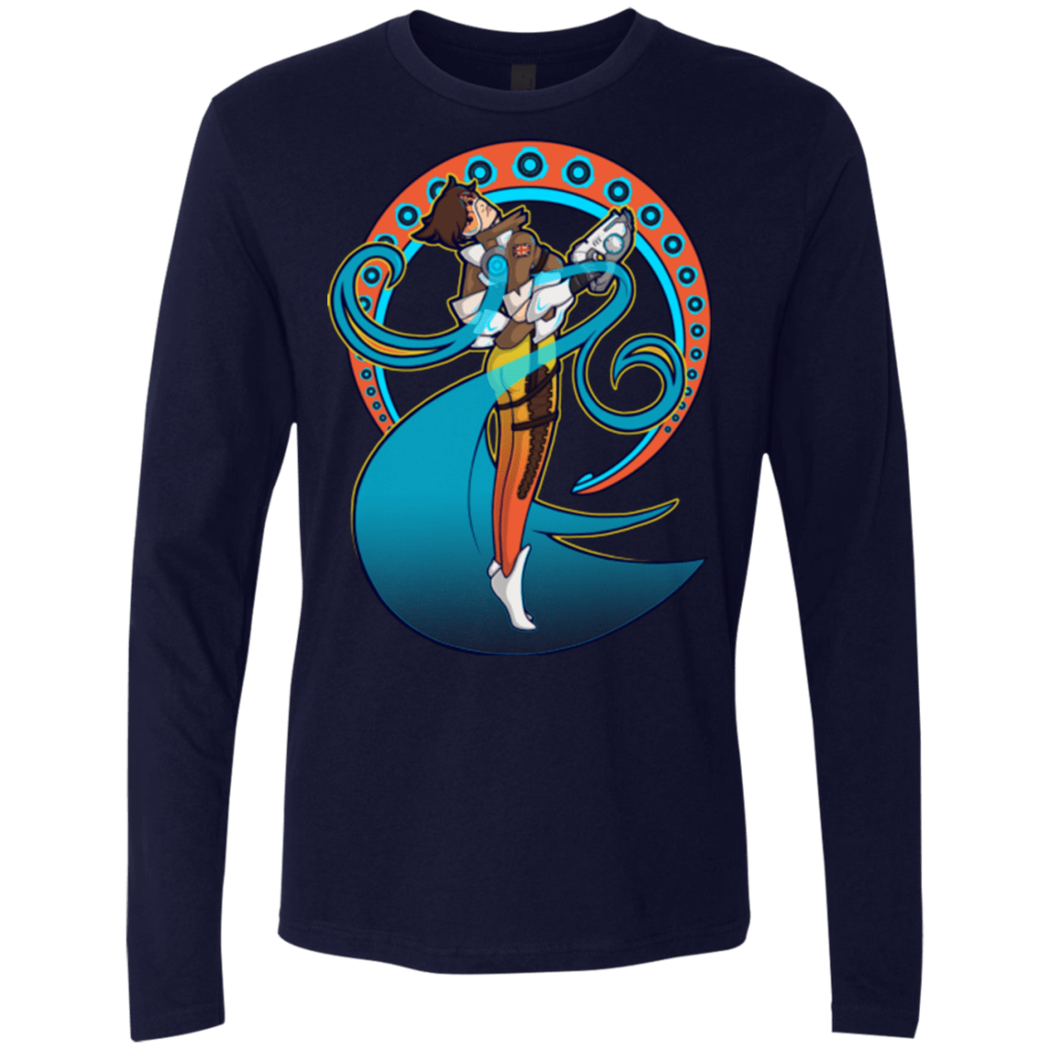 T-Shirts Midnight Navy / Small Tracer Nouveau Men's Premium Long Sleeve
