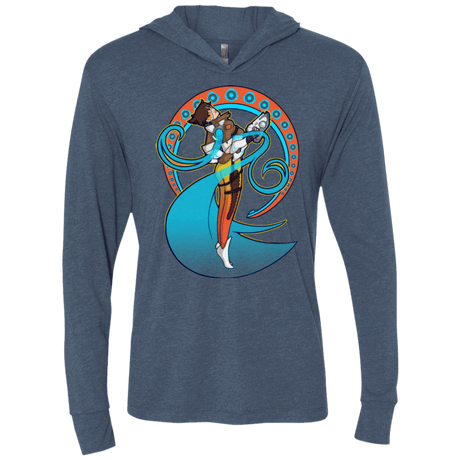 T-Shirts Indigo / X-Small Tracer Nouveau Triblend Long Sleeve Hoodie Tee