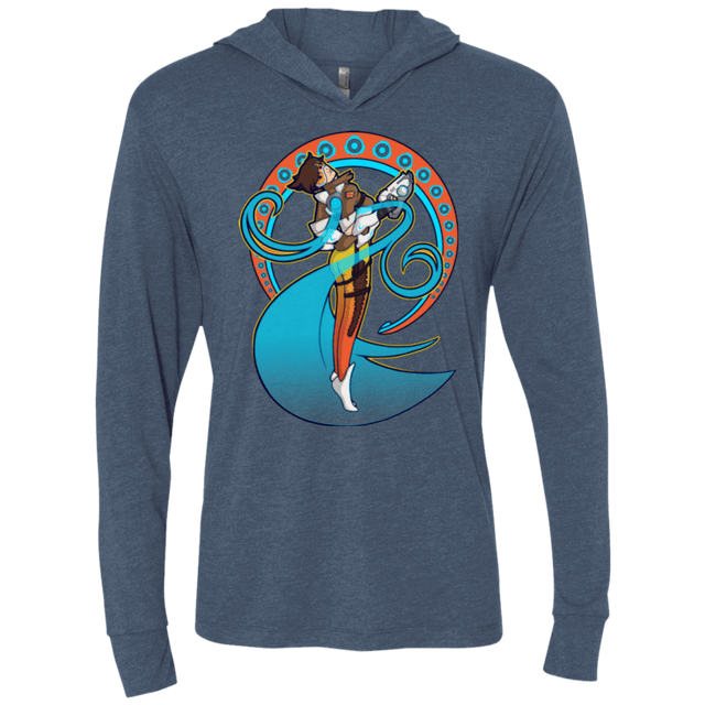 T-Shirts Indigo / X-Small Tracer Nouveau Triblend Long Sleeve Hoodie Tee