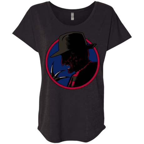 T-Shirts Vintage Black / X-Small Tracy Nightmare Triblend Dolman Sleeve