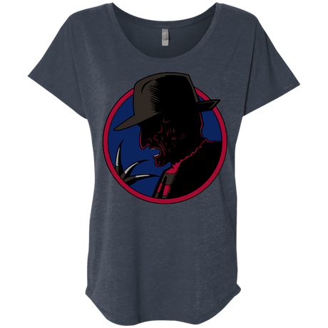 T-Shirts Vintage Navy / X-Small Tracy Nightmare Triblend Dolman Sleeve