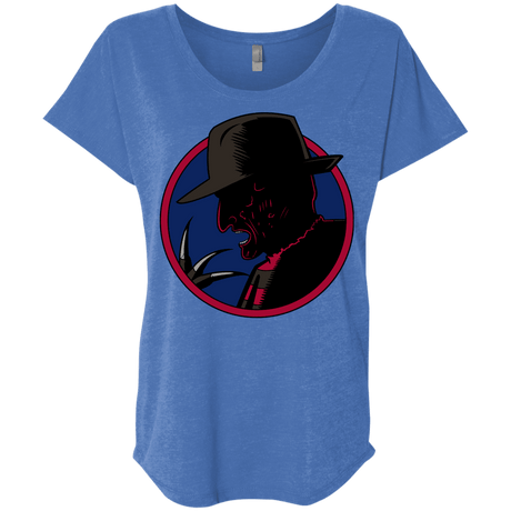 T-Shirts Vintage Royal / X-Small Tracy Nightmare Triblend Dolman Sleeve