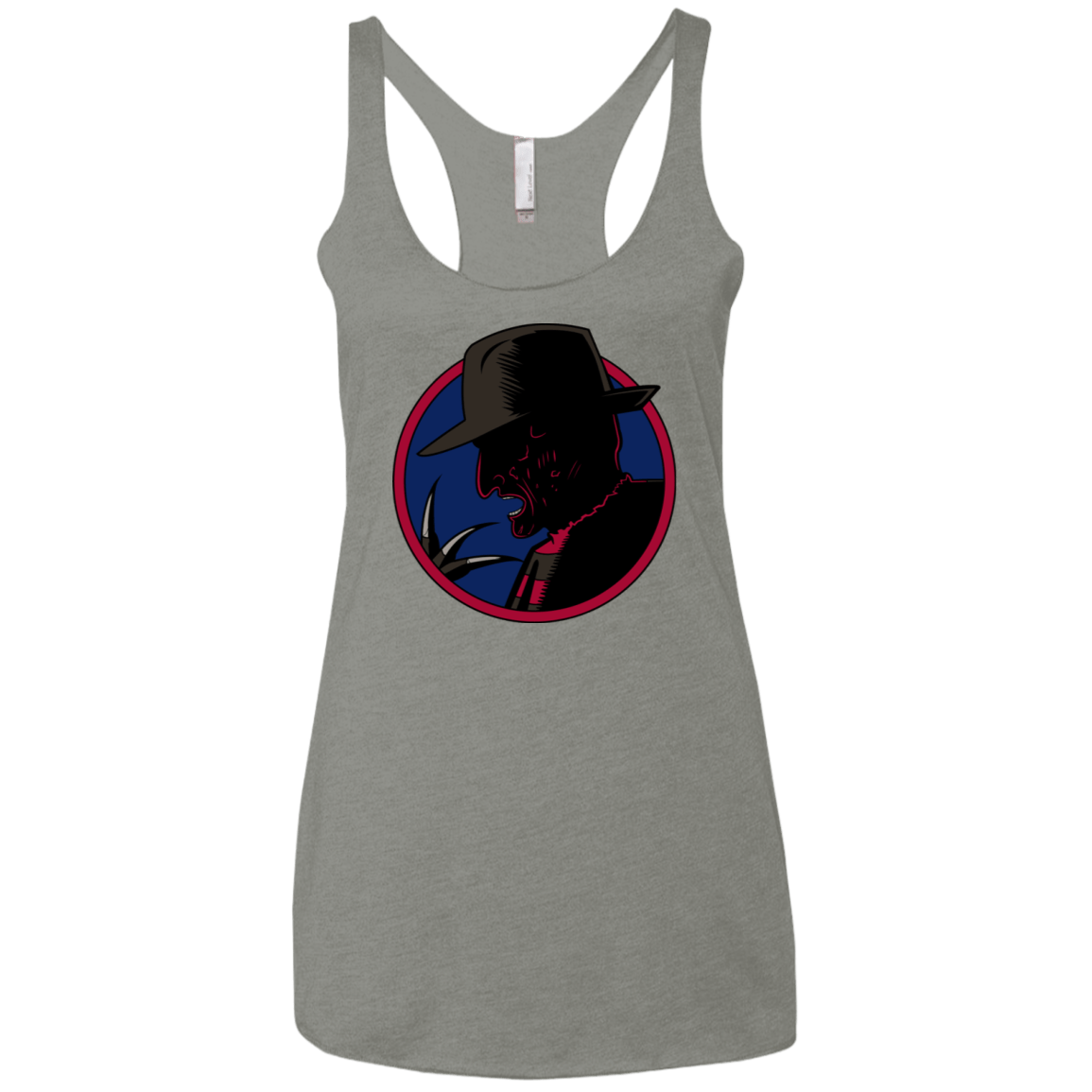 T-Shirts Venetian Grey / X-Small Tracy Nightmare Women's Triblend Racerback Tank