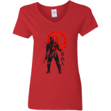 T-Shirts Red / S Traditional Doctor Women's V-Neck T-Shirt