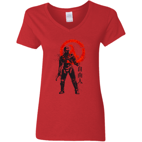 T-Shirts Red / S Traditional Doctor Women's V-Neck T-Shirt