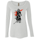 T-Shirts Heather White / Small Traditional exsoldier Women's Triblend Long Sleeve Shirt