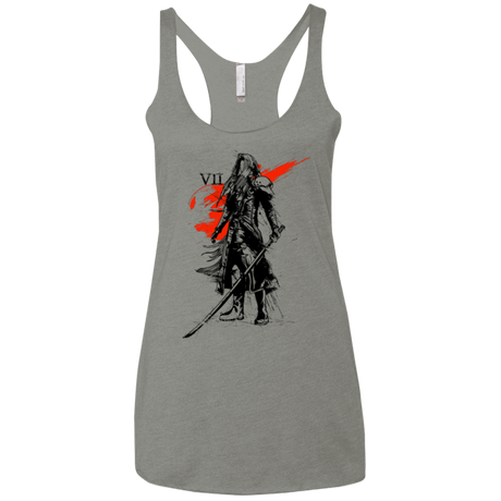 T-Shirts Venetian Grey / X-Small Traditional exsoldier Women's Triblend Racerback Tank