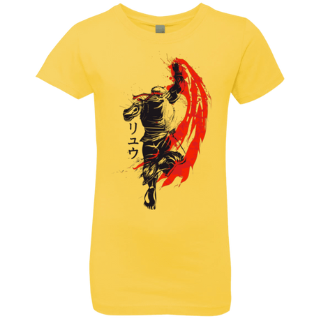 T-Shirts Vibrant Yellow / YXS Traditional Fighter Girls Premium T-Shirt