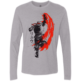 T-Shirts Heather Grey / Small Traditional Fighter Men's Premium Long Sleeve