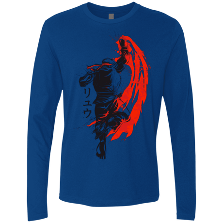 T-Shirts Royal / Small Traditional Fighter Men's Premium Long Sleeve