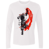 T-Shirts White / Small Traditional Fighter Men's Premium Long Sleeve