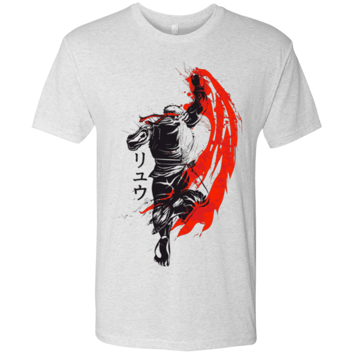 T-Shirts Heather White / Small Traditional Fighter Men's Triblend T-Shirt