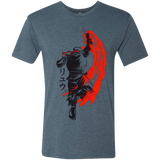 T-Shirts Indigo / Small Traditional Fighter Men's Triblend T-Shirt