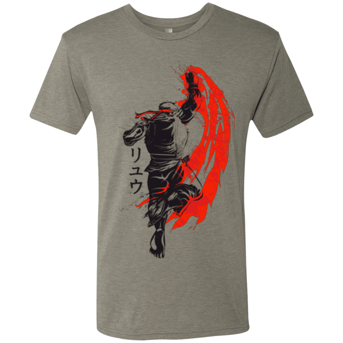 T-Shirts Venetian Grey / Small Traditional Fighter Men's Triblend T-Shirt