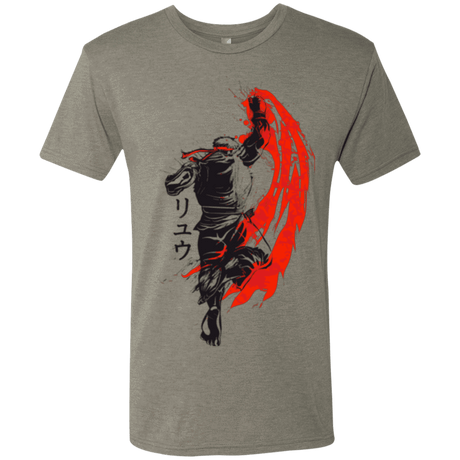 T-Shirts Venetian Grey / Small Traditional Fighter Men's Triblend T-Shirt