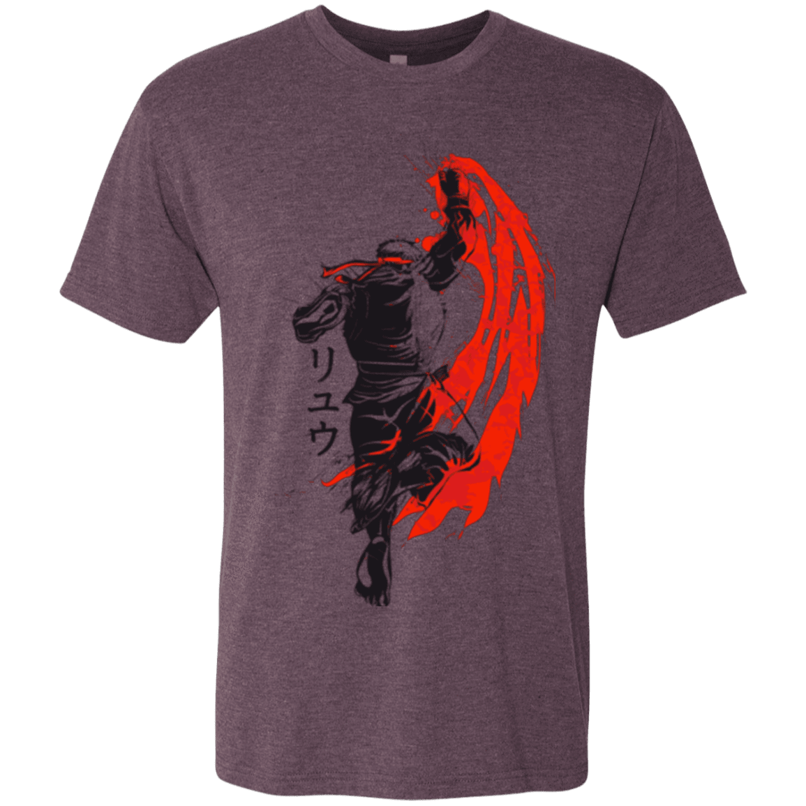 T-Shirts Vintage Purple / Small Traditional Fighter Men's Triblend T-Shirt