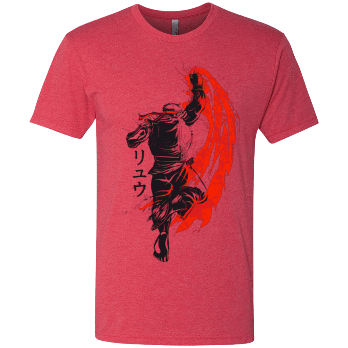 T-Shirts Vintage Red / Small Traditional Fighter Men's Triblend T-Shirt
