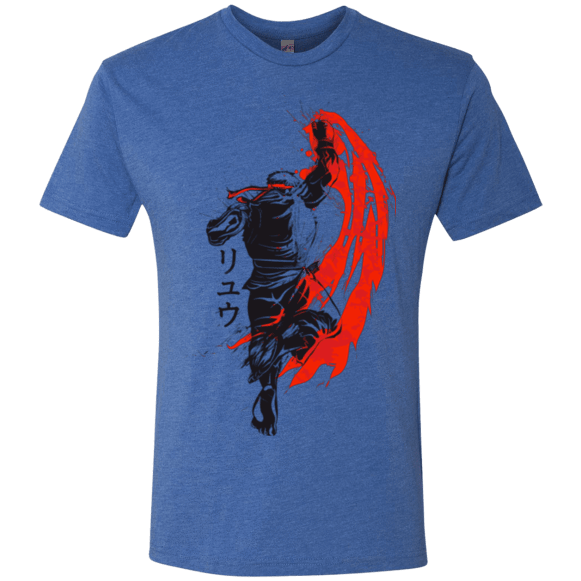 T-Shirts Vintage Royal / Small Traditional Fighter Men's Triblend T-Shirt