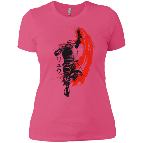 T-Shirts Hot Pink / X-Small Traditional Fighter Women's Premium T-Shirt