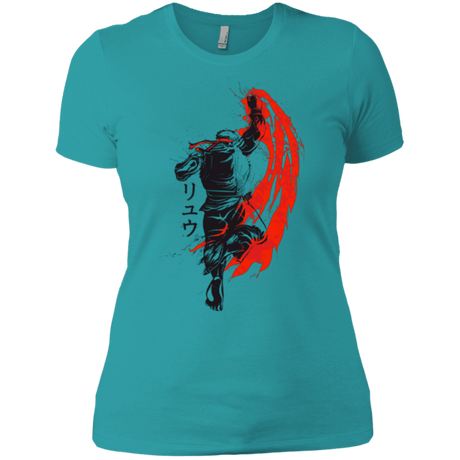 T-Shirts Tahiti Blue / X-Small Traditional Fighter Women's Premium T-Shirt